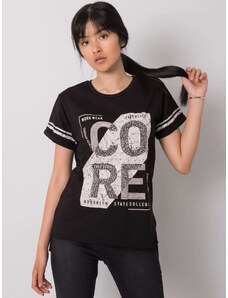BASIC Fekete női póló CORE felirattal HB-TS-3067.66-black