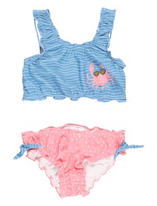 PLAYSHOES Bikini 'Krebs' füstkék / arany / rózsaszín / fehér