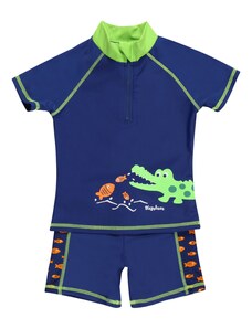PLAYSHOES UV-védelem 'Krokodil' kék / neonzöld / narancs / fehér