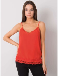 Modalinda Fashion Női piros felső csipkével AI-TP-6014.15P-red