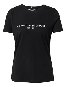 TOMMY HILFIGER Póló fekete / fehér