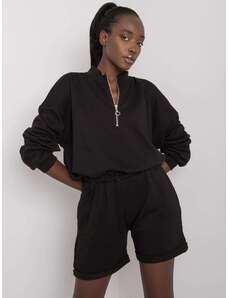 Fashionhunters Női fekete pulóver szett