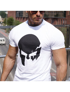 Ultrasoft póló Iron Aesthetics Skull, fehér