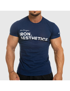 Férfi fitness póló Iron Aesthetics Be Stronger, kék