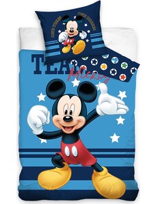 DISNEY Kék ágynemű (160x200 cm) - Mickey Mouse