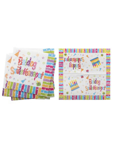 Egyéb Boldog születésnapot szalvéta, 33x33cm, 3 rétegű, 16 db/csomag, vidám színek