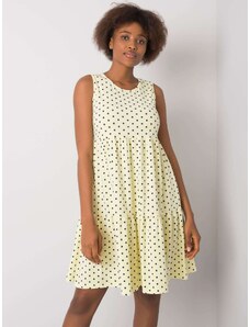 Fashionhunters Yellow polka dot dress Norinne RUE PARIS