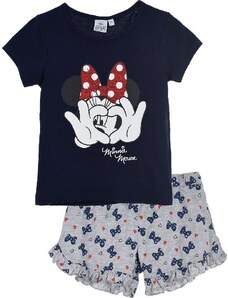 DISNEY Fekete-szürke lány pizsama - Minnie Mouse