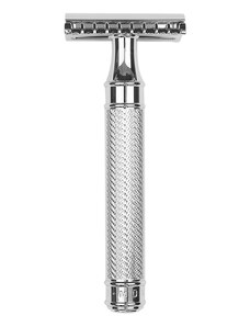 Mühle Safety razor GRANDE from MÜHLE, open comb, handle material chrome-plated metal