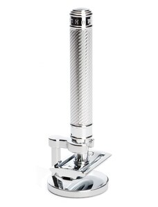 Mühle Stand for classic safety razor from MÜHLE, chrome-plated