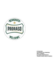 Proraso Sticker Welcome/Benvenuto11cm