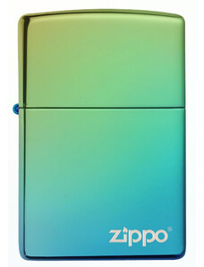 Zippo Classic High Polish Teal Zippo Logo öngyújtó | Z49191ZL