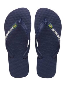 Havaianas Brasil Logo flip-flop papucs, sötétkék