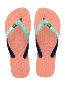 Havaianas Brasil Mix flip-flop papucs, barackszínű-zöld