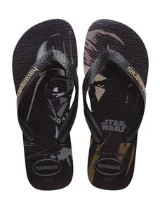 Havaianas Star Wars flip-flop papucs, fekete-bézs