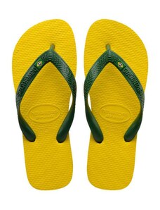 Havaianas Brasil Logo flip-flop papucs, sárga