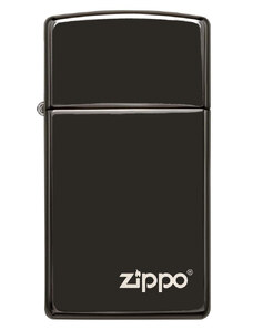 Zippo Slim High Polish Black Zippo Logo öngyújtó | Z28123ZL