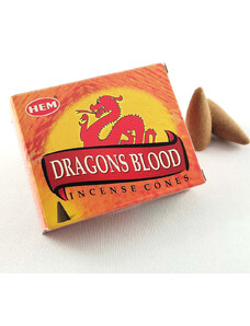JAMMStore HEM Dragons Blood (Sárkányvér) Indiai Kúpfüstölő (10db)