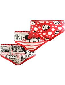 DISNEY Fehér-piros Minnie Mouse bugyi szett - 3db