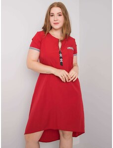 BASIC Piros kényelmes ruha LK-SK-506827.45-red