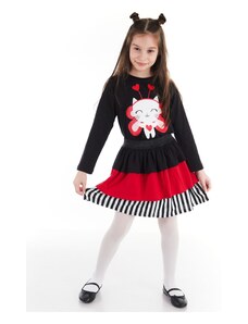 Denokids Cute Heart Girls T-shirt Skirt Set