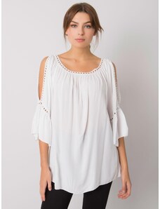 BASIC Fehér női póló csipkével TW-BZ-BI-82198.46-fehér