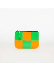 Comme des Garçons Wallets Férfi pénztárca Comme des Garçons Fluo Squares Wallet Orange/ Green