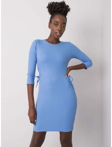 BASIC Világoskék női szűk szabású ruha LK-SK-508687.17P-blue