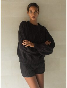 Luciee Cecile Mohair Shorts In Black