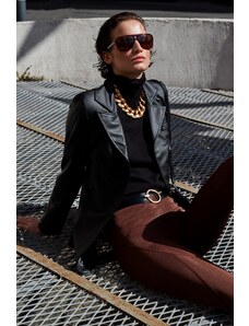 Női dzseki Trendyol Faux Leather