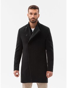 Ombre Clothing Férfi kabát Joachim fekete C501 (OM-COWC-0102)