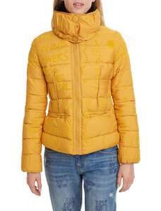 Desigual Sunna sárga, magas galléros női kabát – 36