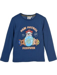 PAW PATROL Mancs őrjáratos sötétkék fiú póló - hosszú ujjú