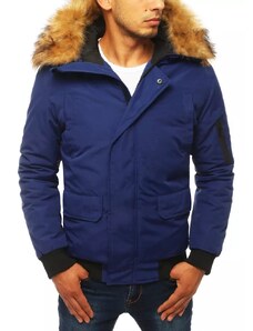 Stock Szép sötétkék férfi téli kabát VTX3943