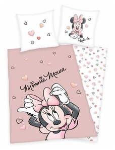 Minnie egér ágynemű (pink hearts)