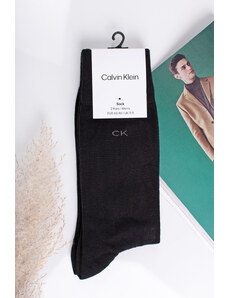 Calvin Klein Fekete férfi magasszárú zokni Carter - dupla csomagolásban
