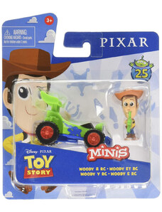 Mattel Toy Story Minis Woody figura autóval – 14x15 cm