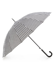 Nagy átmérőjű, félautomata esernyő Wittchen, fehér fekete,