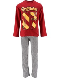 Harry Potter bordó-szürke hosszú pizsama