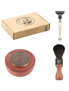 Captain Fawcett Scapicchio Shaving Gift Set (Natural Wood) [1]