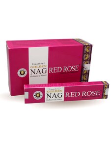 JAMMStore Golden Nag Red Rose (Vörös Rózsa) Indiai Füstölő (15gr)