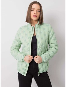 BASIC Világoszöld női kabát pöttyös NM-DE-KR-H-1093.99P-green