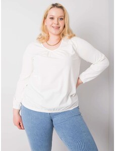 BASIC Krémszínű női póló hosszú ujjakkal RV-BZ-6332.53P-ecru
