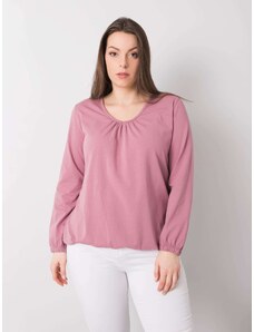BASIC Női rózsaszín póló hosszú ujjakkal RV-BZ-6332.53P-pink