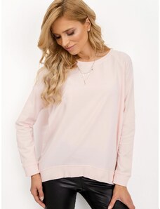 BASIC Női rózsaszín póló hosszú ujjakkal RV-BZ-5228.16-light pink