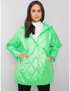 BASIC Neonzöld női oversize steppelt kabát MR-KR-8007.84-green