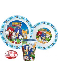 STOR Sonic étkészlet, mikrózható műanyag, pohárral
