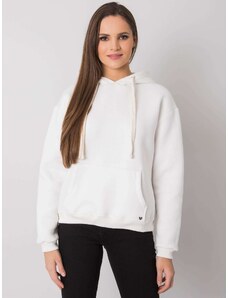 BASIC FEEL GOOD Krémszínű női pulóver kapucnival RV-BL-7306.41-ecru