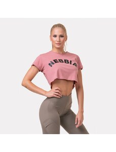 Nebbia Laza Fit & Sporty crop top 583 - Old Rose