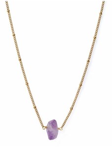 Raw Amethyst necklace for women Trimakasi